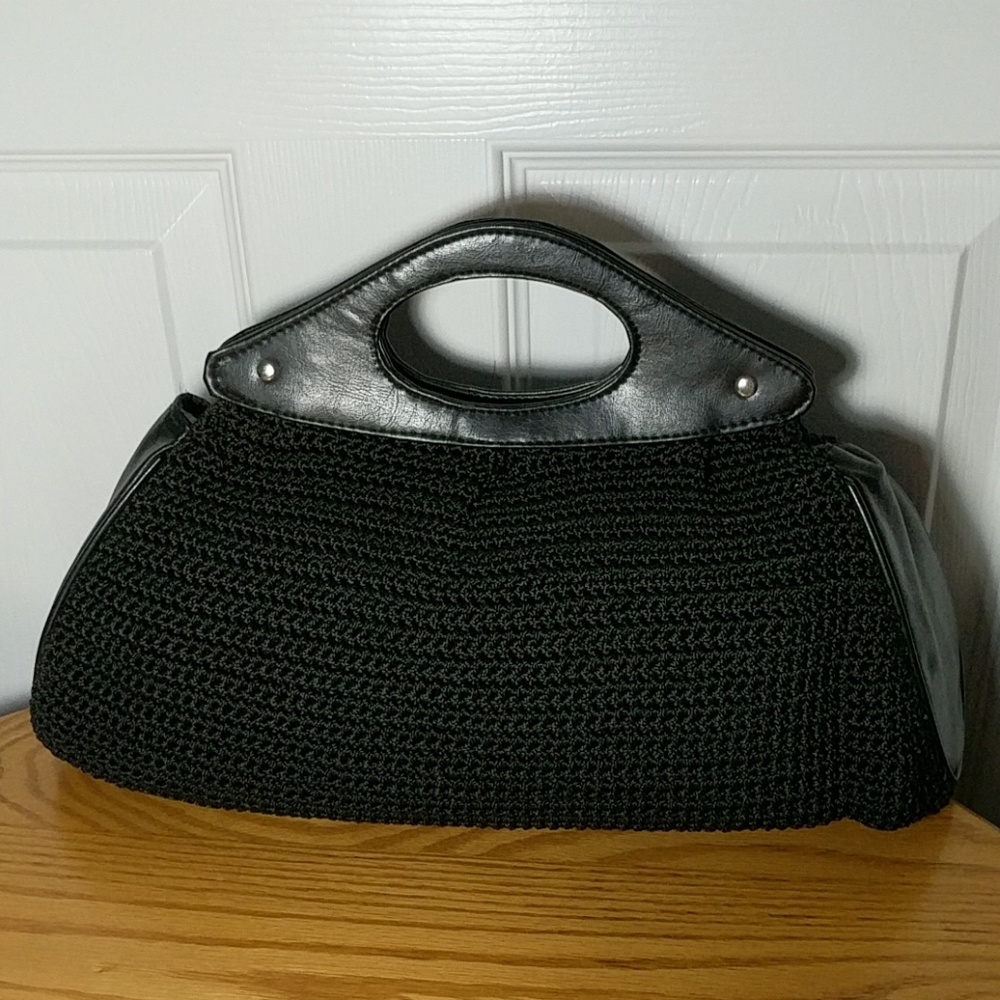 Black clutch bag